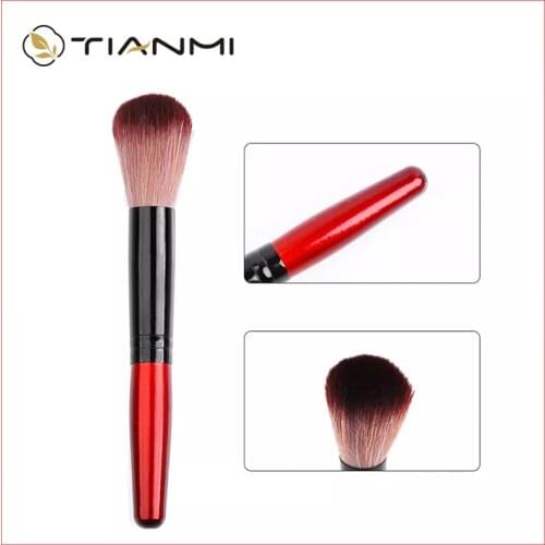 Gradient Nail Brush Acrylic Gel Dust Brush Nail Cleaning Tool Red Wood Powder Layer Brush Soft Nail Remover Small Hair Brush