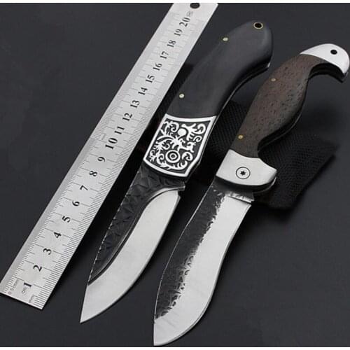 Folding Pocket Knife Survival Tactical Damascus Knife Sharp Hiking Camping Hunting Knives For Self-defense Outdoor Tools