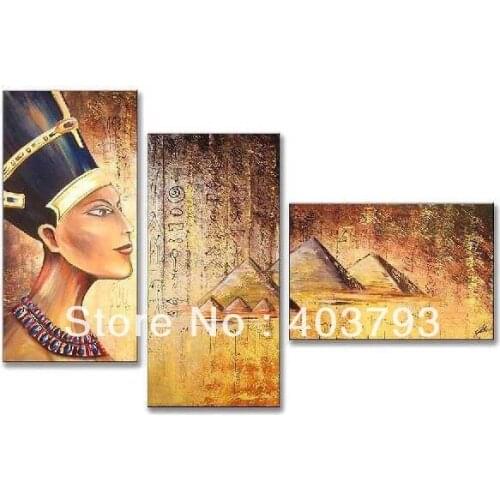 Modern abstract fashion oil painting on canvas for home decoration EGYPT Culture free shipping