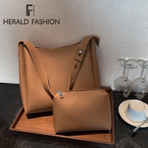 Luxury Brand Shoulder Bags for Women 2021 Pu Leather Crossbody Messenger Bag Trend Fashion Underarm Bucket Bag Female sac a main