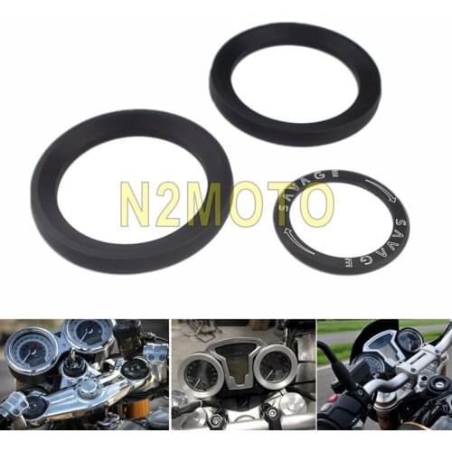 Black Motorcycle Aluminum Instrument Cluster Speedo Tachometer Speedometer Tacho Rings Cover For BMW R NINET / R1200R 2014-2017