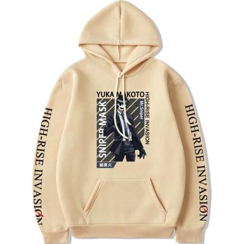 2021 Anime High-Rise Invasion Sniper Mask Hoody Sweatshirts Harajuku Casual Men Women Cosplay Oversized Fashion Street Hoodies