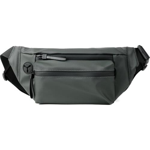 Waterproof Mens Waist Bag Leisure Sports Cross Chest Bag for Men 2021 Fashion Korean Male Fanny Pack Banana Belt Bags Travel