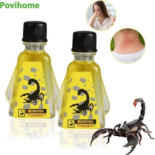 1Pcs 3ml Scorpion Venom Balm Cooling Oil Refreshing Relieve Dizzy Nausea Headache Mosquito Bite Anti-Itching Massage Plaster