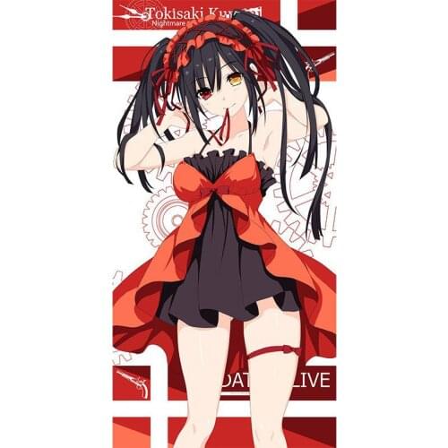 2021 For Boys And Girls Anime Warm Towel Edge Of The Empty Sky Sister Dating Crazy Three Swimwear Cotton Bath Towel Face Towel