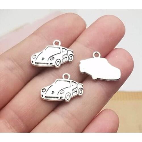 30pcs/lot--20x13mm, Antique silver plated car charms ,DIY supplies, Jewelry accessories