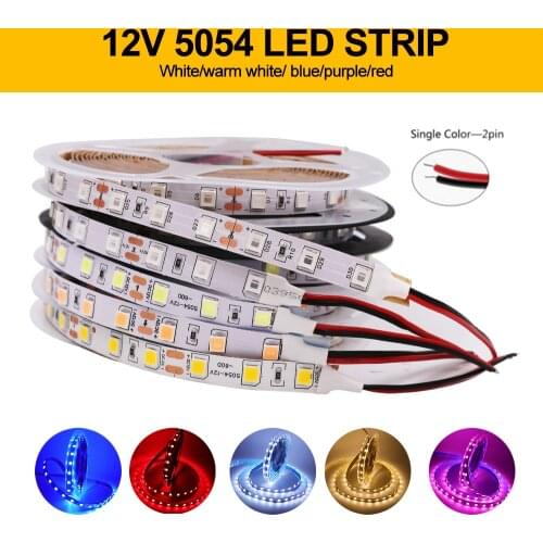 5M 5054 LED Strip Light IP67 Waterproof Led Tape 12V 60Leds/m, 120Leds/m Flexible Led Light Cold White/Warm White/Red/Green/Blue