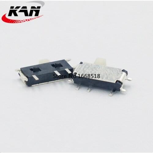50Pcs Mini 7-Pin On/Off 1P2T SPDT MSK-12C02 SMD Toggle Slide Switch For MP3 MP4