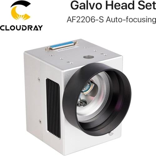 Cloudray 1064nm Auto-Focusing Galvo Head Set AF2206-S 10mm Input Aperture M79 Thread 6000mm/s Speed for Fiber Marking Machine