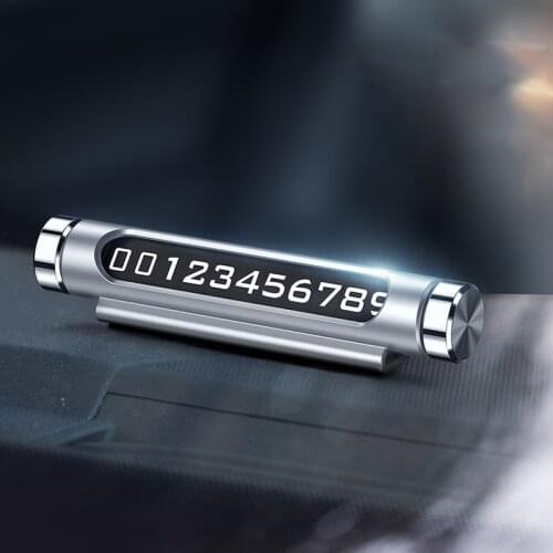 Car Styling Temporary Parking Card Luminious Night Light For Audi A3 8L 8P A4 B6 B7 B8 A6 C5 C6 4F RS3 Q3 Q7 TT