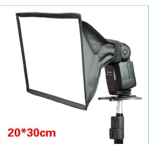 BIZOE 20*30cm 15*17cm Flash Speedlite Softbox Diffuser Photo Studio Accessories for Canon Nikon Pentax Sony