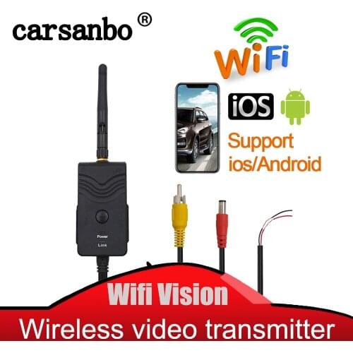 Carsanbo Wifi Transmitter for Car Camera Support Andorid and IOS Transmission Distance with no Obstacle More than 150 Meters