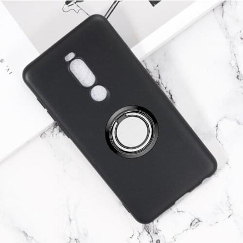 For Meizu M8 Back Ring Holder Bracket Phone Case Cover Phone TPU Soft Silicone Cases for Meizu Note 8 V8 pro