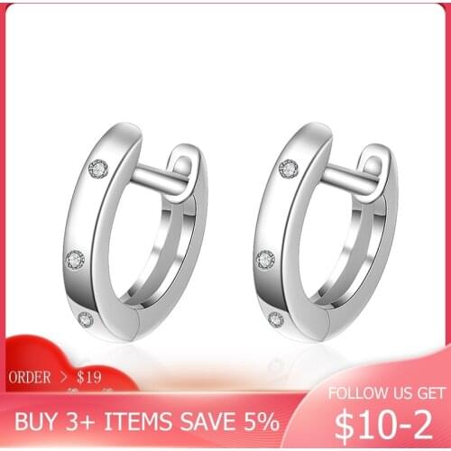 CodeMonkey Pierced Round Earrings Hot Fashion 100% Real 925 Sterling Silver Hoop Earring Silver & Rose Gold Color CME378