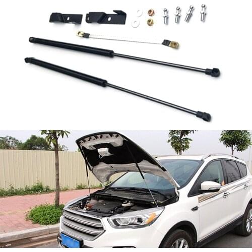For Ford Kuga 2018 2019 Refit Car Front Hood Engine Cover Hydraulic Rod Strut Spring Shock Bar Car Styling