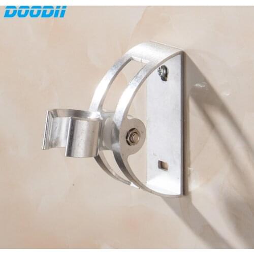 Doodii Wall Mounted Aluminum shower Headholder Bathroom fixture shower kits Adjustable shower head support holder 2 kinds holder