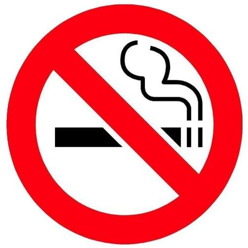 Fuzhen Boutique Decals Exterior Accessories Funny Car Sticker No Smoking WARNING Vinyl Decal PVC 12.7cm