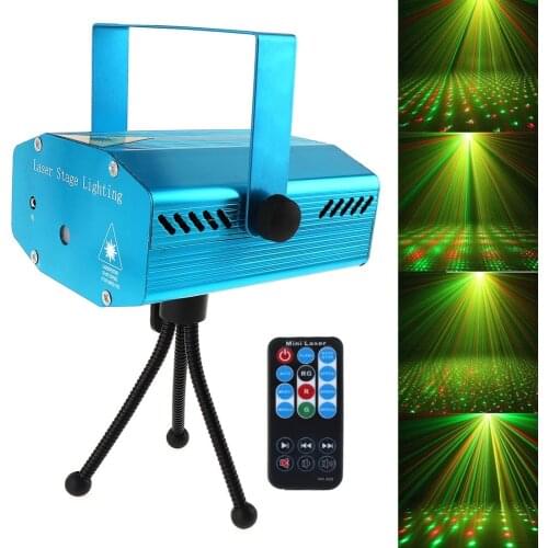 Hot Sale RED Mini R&G Auto / Voice Xmas DJ Disco LED Laser Stage Light Projector with Remote Controller