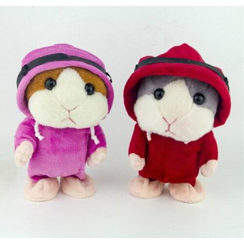 Hot Talking and walking Hamster Electronic Pet Plush Toy Cute Sound Record Hamster Educational Toy for Kids Birthday Gift