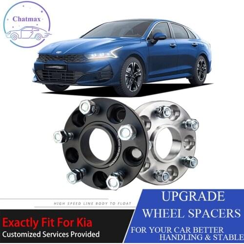 4 Pcs For Kia Series 5X114.3 67.1CB 25mm Thick Hubcenteric Black/White Color Wheel Spacer Adapters