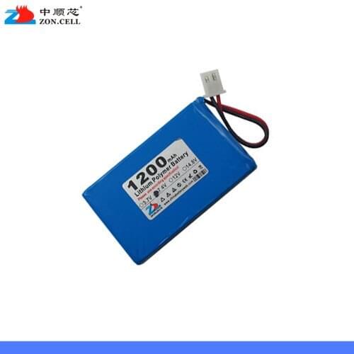 In 1200mAh 063048 7.4V lithium ion battery 603050 loudspeaker telephone recorder Rechargeable Li-ion Cell