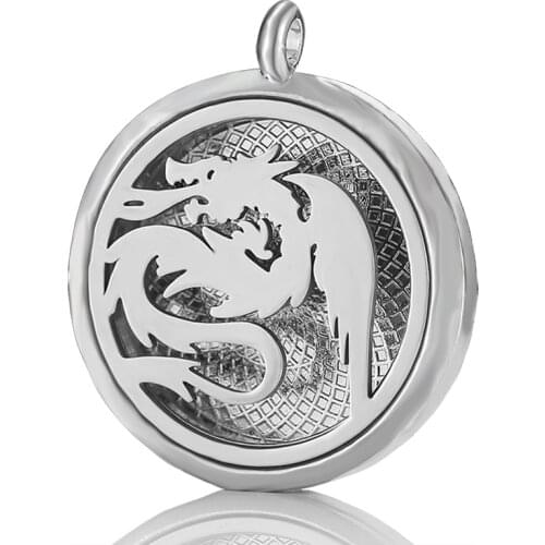 MODKISR Wholesale Outlet New product fashion Perfume Air Freshener Diffuser magnet Stainless Vent Retro refined Necklace jewelry