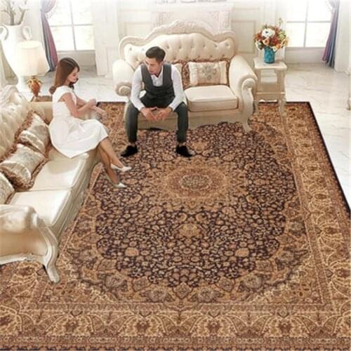 Morocco Luxury Yellow Carpet For Living Room Imitation Oriental Persian Rug Antique Bohemian Floor Carpet Turkish Retro Area Rug