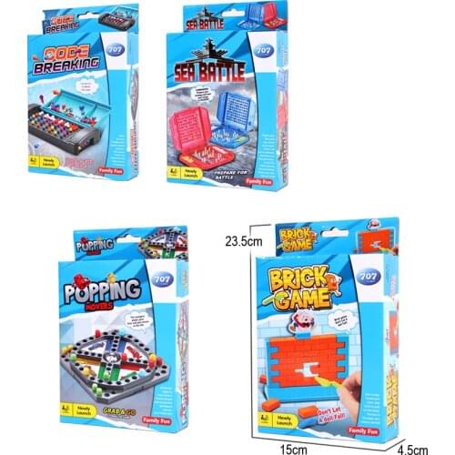 Puzzle Mini Board Game Traveling Portable Family Mini Toy Educational Toy For Children Intellect Game Code Breaking Popping Toys