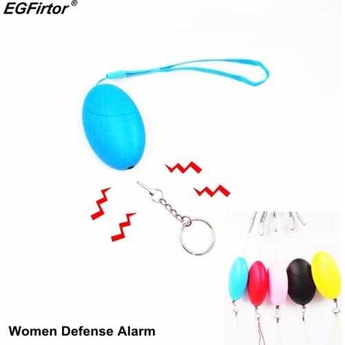 Security Alarm Older Children Multicolor Egg Shape Defense Alarm 110dB Women Security Protect Alert Personal