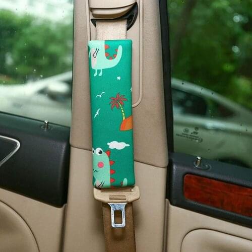 2Pcs Car Seat Belt Cover Shoulder Strap Cushion Cartoon Car Styling Seatbelt Shoulder Protector Auto Neck Support Cushion Pad