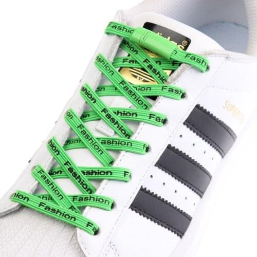 1 Pair Flat Elastic Shoelace Magnetic Metal lock No Tie Shoelaces Suitable for all shoes Unisex Sports competition Lazy laces