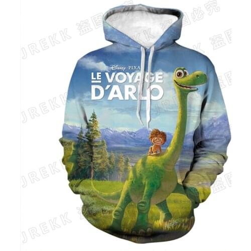 Casual The Good Dinosaur Hoodies Men Women Children Fashion Cartoon Anime 3D Print Sweatshirts Boy Girl Kids Cool Pullover Coat