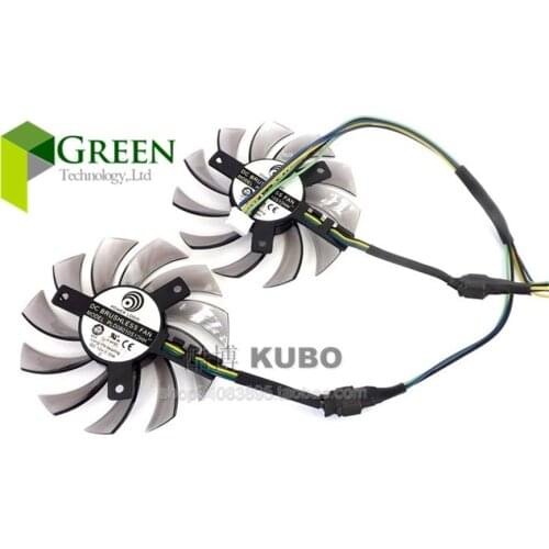 Power Logic 3X 40mm Hole Pitch 75X10MM Fan For MSI R6850hawk R6870 R6790 460GTX 560 570 580GTX Graphics Card fan blade 12V 0.35A