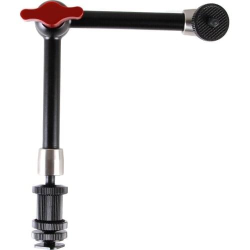 Sainless steel 11‘’Articulating Magic Arm for Camera LED Monitor Flash light
