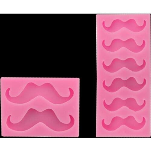 Santa Claus Decoration Beard Silicone Mold Chocolate Candy Mold Quality Beard Ice Cream Candy Craft Bakeware