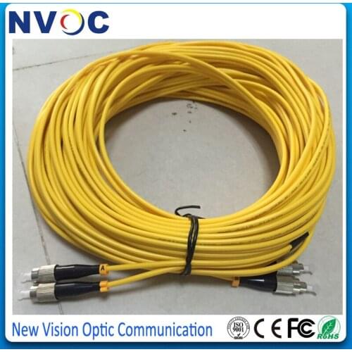 SM,Duplex,3.0mm,25M,PVC Jacket,FC/UPC-FC/UPC Fiber Optic Patch Cord,FC-FC UPC Single Mode Fiber Optic Jumper Cable