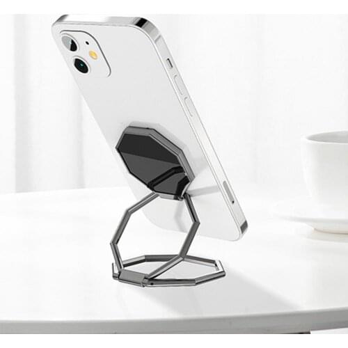 Universal Phone Finger Ring Holder Kickstand Zinc Alloy Foldable Ultra-Thin Cell Phone Back Grip Stand for iPhone iPad Tablets