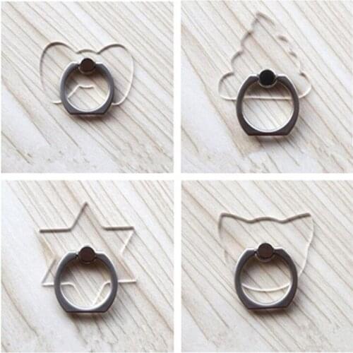 Universal Mobile Phone Holder Transparent Phone Ring Holder Cat Phone Stand Finger Ring Holder Tables Soport Celular for iPhone