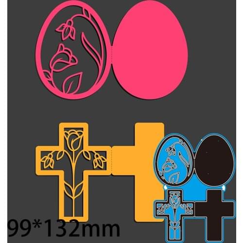 Cutting Dies Cross Flower Stencil Craft for Scrapbook Stamps Dies Embossing Paper Gift Card 99*132mm