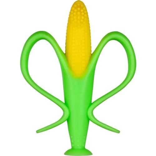Baby Corn Teether Kids Teether Infant Toy Silicone High-quality Toothbrush Environmentally Safe Tasteless Baby Molar Rods 2by035