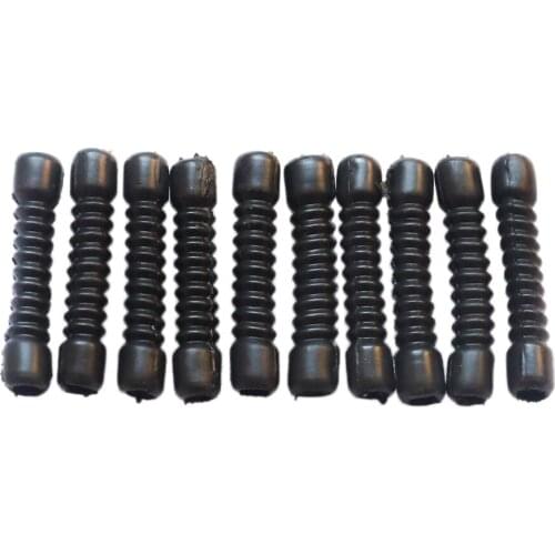 10pcs 45mm M6 Rubber Dust Cover Cap For Motorcycle Brake Cable Inner Diameter 6mm