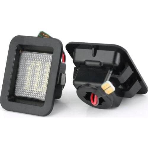 2Pcs Canbus Car LED Number Lamp For F150 2015-2018 Ford Raptor License Plate Light 12v 6000K white Led Number light bulb