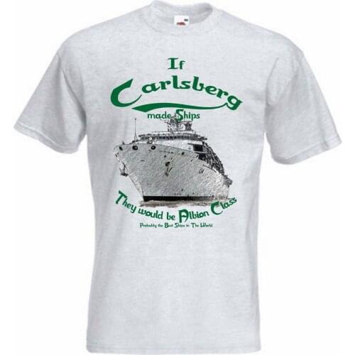 2019 Summer 100% Cotton Casual Short Sleeve Tops Tee Hms Albion L14 Hms Bulwark L15 T-Shirt Or Sweatshirt Royal Navy