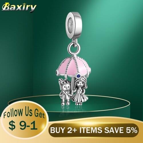 New Charms 925 Sterling Silver Bead Girl Pendant Fit Charms Silver 925 Original Fashion Accessorie Beads For Fine Jewelry Making
