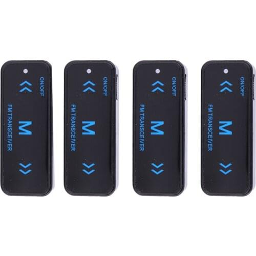 4PCS LEIXEN VV-108 Super MINI Walkie Talkie 0.5W with USB Power Supply & Earpieces UHF 400-480MHz 16CH Two-Way Radio