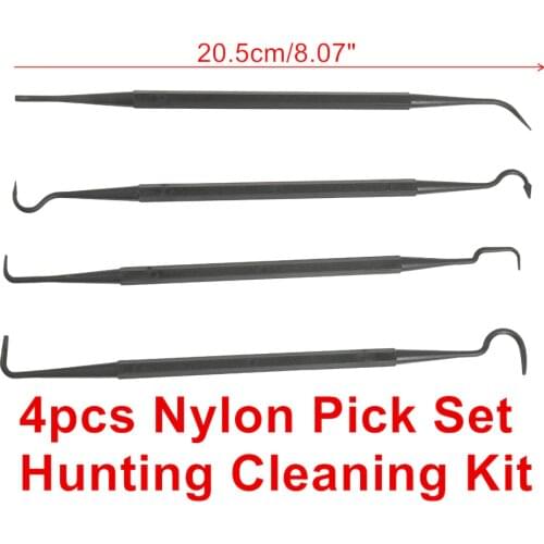 4pcs Nylon Pick Set Double Ended Universal Gun Hunting Cleaning Kit Tactical Gun Rifle Pistol Cleaning Tool