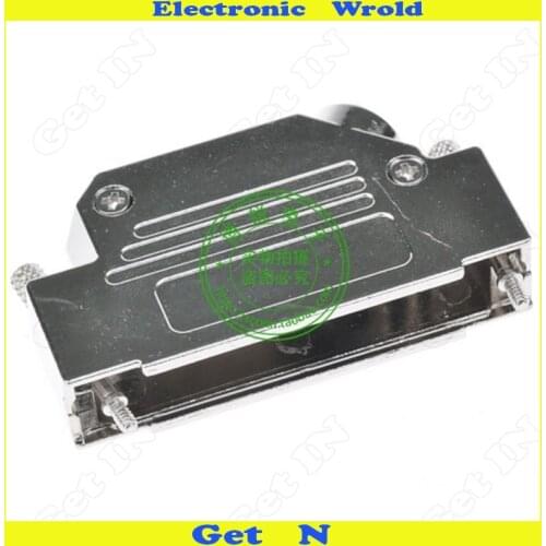 5pcs High-quality D-SUB Shell With 45-degree Outlet 37PIN DB Iron Shell 3 Rows 62PIN