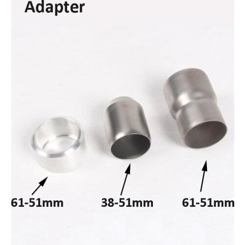 61-51mm 38-51mm Adapter Exhaust Pipe Connect Stainless Steel Tubes Slip on Exhaust Link Connector