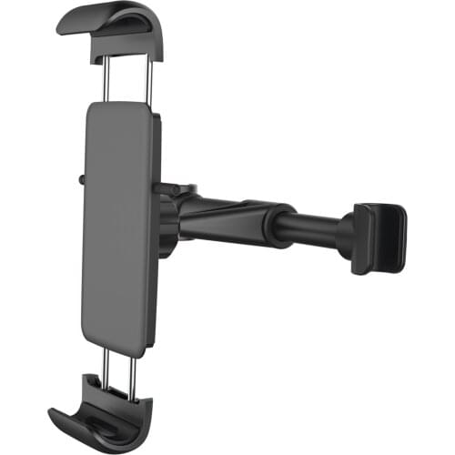 Car Headrest Mount Universal 2 In 1 Rack 360 Degree Back Seat Headrest Mount Stand Bracket For IPad Tablet Phone Holder Black