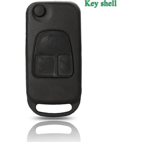 Bilchave 10pcs/Lot HU39 Blade For Mercedes Benz B200 A160 W124 W202 W210 Auto Remote Car Key Shell Case 3Button Fob Replacement